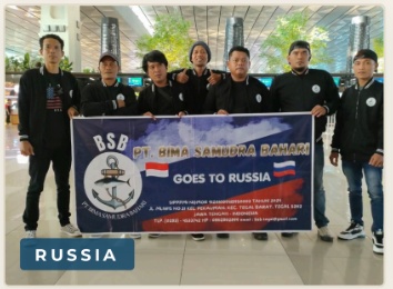 Crew departure to Russia