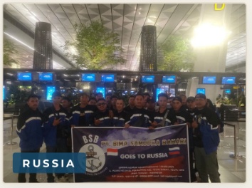 Crew departure to Russia