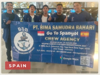 Crew departure to Spain