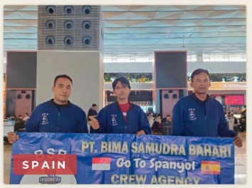 Crew departure to Spain