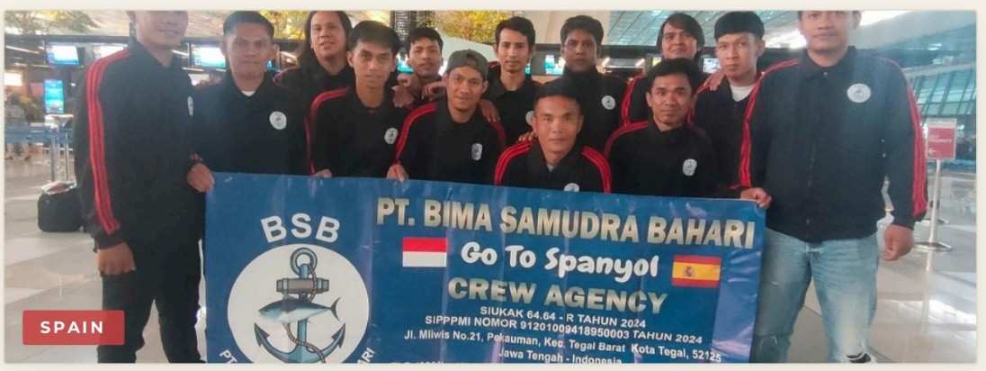 Crew departure to Spain